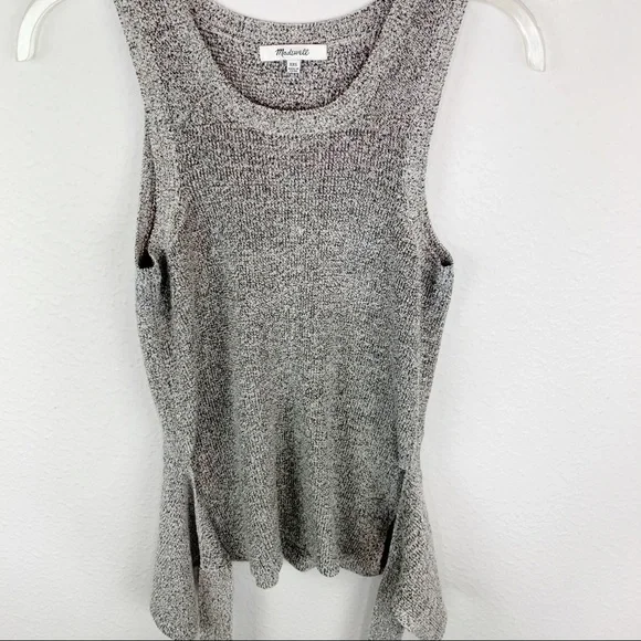 Madewell Sleeveless Wrap Tie Waist Sweater A218 - Picture 6 of 9